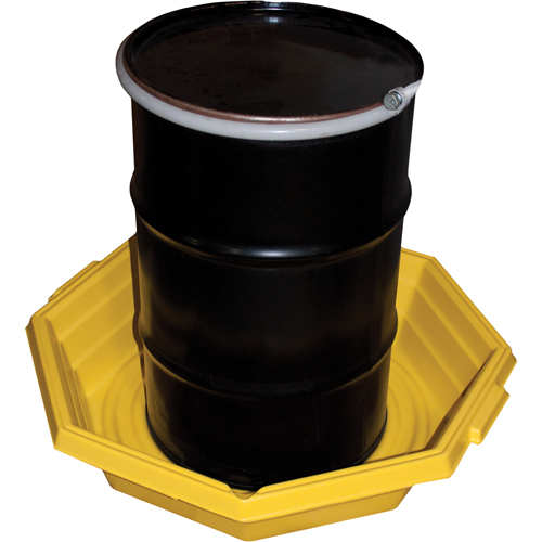 Drums-up Trays, 37.5" L x 37.5" W x 7.5" H, 20 US gal. Spill Capacity Superchem Industries