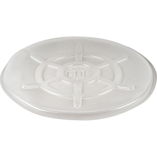 Couvercles protecteurs pour barils, Dessus ferm&eacute;, Convient aux 55 gal. US (45 gal. imp.), Transparent Superchem Industries