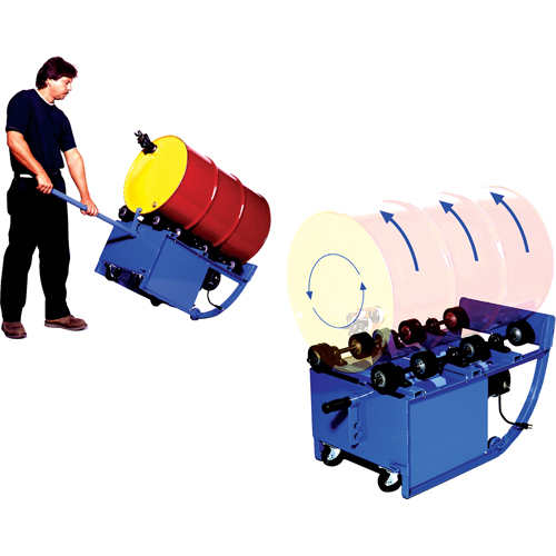 M&eacute;langeurs portatifs, 55 gal. US (45 gal. imp.) Capacit&eacute;, Vitesse fixe, 0,5 CV Superchem Industries