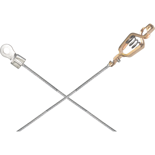 Light-Duty Bonding & Grounding Wire Assemblies - Alligator Clip & 1/4" Terminal Connectors Superchem Industries