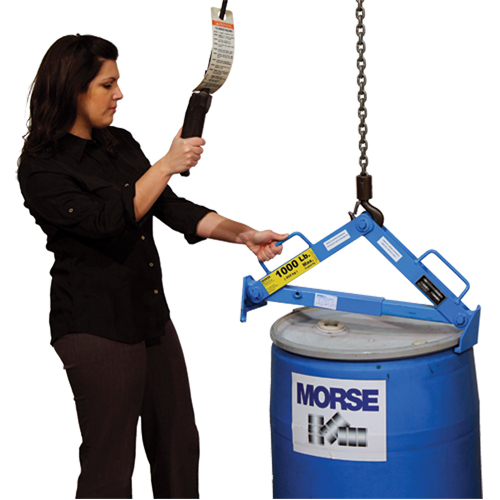 Drum Lifter, 30 - 85 US Gal. (25 - 70 Imperial Gal.), 1000 lbs./454 kg. Cap. Superchem Industries