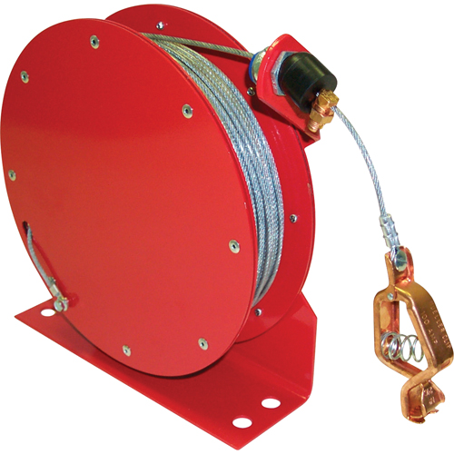 Retractable Grounding Wires, 100' Length, Heavy-Duty Superchem Industries