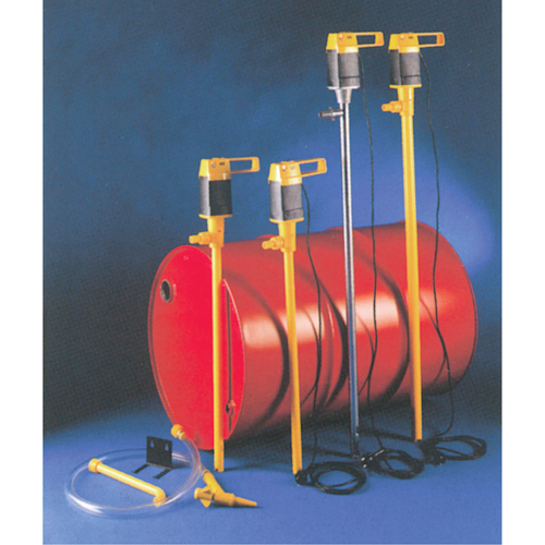 Pompes &agrave; tambour &eacute;lectriques, Polypropyl&egrave;ne, 12,5 gal./min Superchem Industries