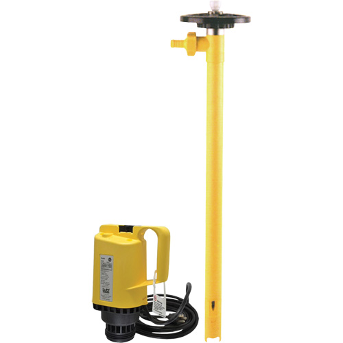 Electric Drum Pumps, Polypropylene, 45 GPM Superchem Industries