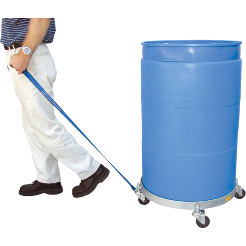 Multi-Tier Drum Dollies, Steel, 900 lbs. Capacity, 23-1/2" Diameter, Rubber Casters Superchem Industries