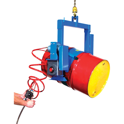 BASCULE BARIL POUDRE MOTEUR AIR, Baril de 55 gal. US (45 gal. imp.), Capacit&eacute; 1500 lb/680 kg Superchem Industries