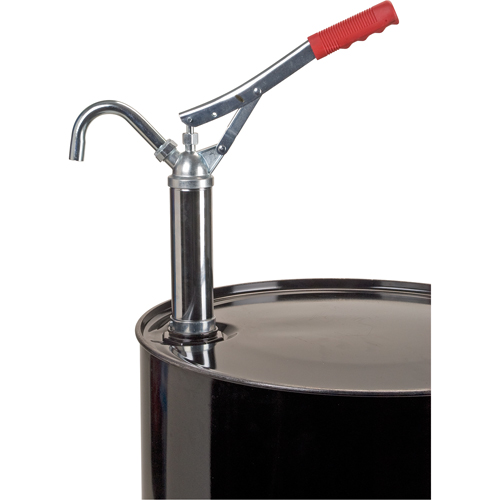 Lever-Type Drum Pump, Steel, 11 oz./Stroke, Fits 30-55 Gal. Superchem Industries