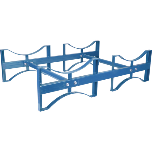 Porte-barils empilables, 2 barils, Capacit&eacute; de 1600 lb, 45-1/2" la x 30" p x 12-1/2" h Superchem Industries