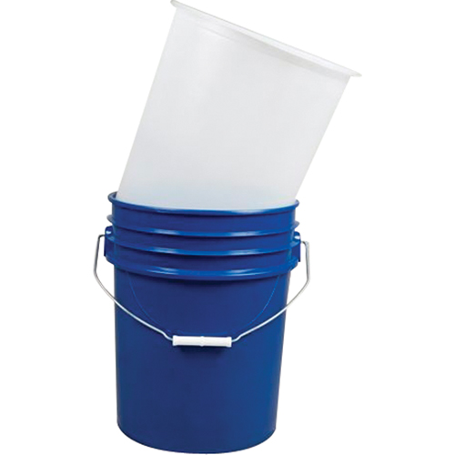 Doublures pour seaux en acier, 11-1/4" dia. x 12-1/4" h, 5 gal. US (4,16 gal. imp.) capacit&eacute; Superchem Industries