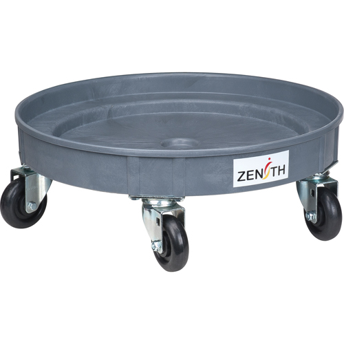 Socle roulant pour baril de confinement des fuites, 24.25" dia. X 8,625" H, Cap. de d&eacute;versement 1,5 gal. US Superchem Industries
