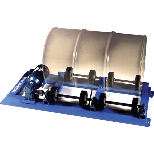 Single Stationary Drum Roller, 55 US gal. (45 Imperial Gal.) Capacity, Fixed Speed, 0.5 HP Superchem Industries
