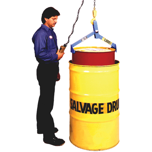 Drum & Overpack Lifter, 55 -85 US gal. (45 -70 Imperial Gal.), 1000 lbs./454 kg Cap. Superchem Industries