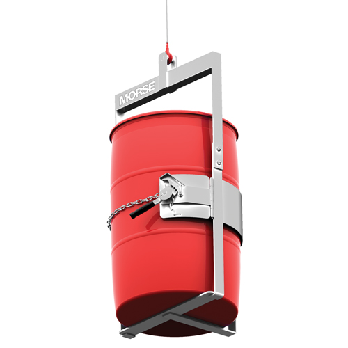 Stainless Steel Below-Hook Drum Lifter, 30 - 55 US Gal. (25 - 45 Imperial Gal.), 1000 lbs./454 kg Cap. Superchem Industries