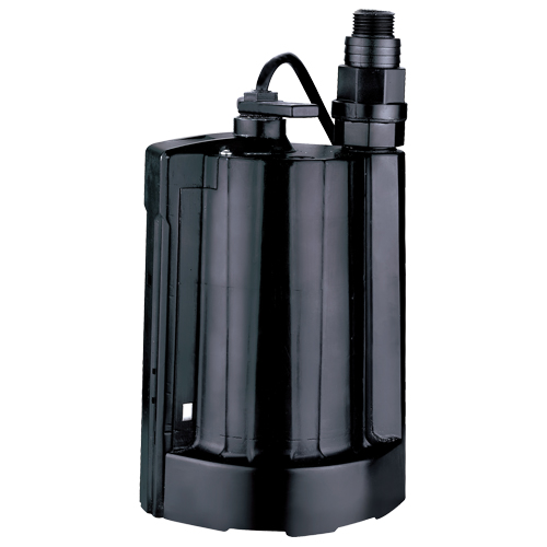 Pompe utilitaire submersible automatique, 1/3 CV, 2160 gal./h, 115 V, 4 A Superchem Industries