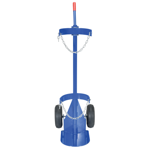 Chariot pour bouteille de gaz, Roues Pneumatique, Base de 12" la x 15-1/2" lo, 500 lb Superchem Industries