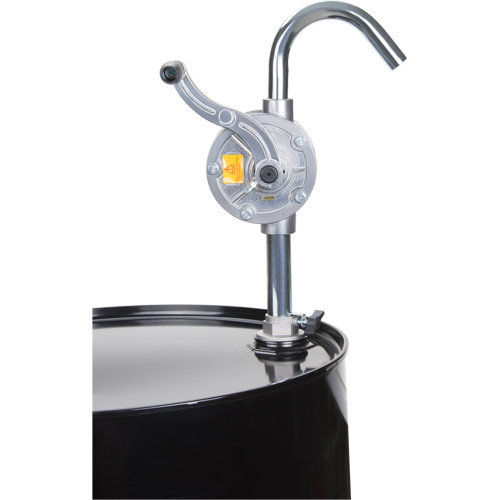 Pompe rotative pour baril, Aluminium, Pour capacit&eacute; 5-55 gal., 9,5 oz/course Superchem Industries