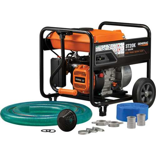 Trousse de pompe &agrave; eau &agrave; semi-r&eacute;sidus, 158 gal./min, 208 cc, 4 cycles OHV Superchem Industries