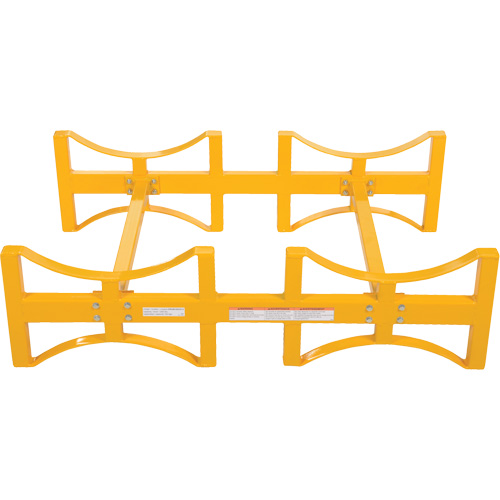 Steel Stackable Drum Rack, 2 Drums, 1600 lbs. Capacity, 45-1/2" W x 29-7/8" D x 12-3/4" H Superchem Industries