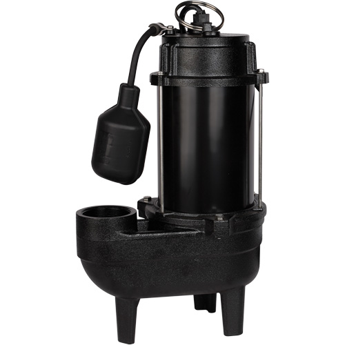 Cast Iron Sewage Pump, 120 V, 9.5 A, 6000 GPH, 1/2 HP Superchem Industries
