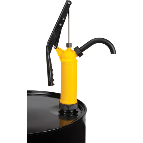 Lever-Type Drum Pump, Polypropylene, 14 oz./Stroke, Fits 5-55 Gal. Superchem Industries