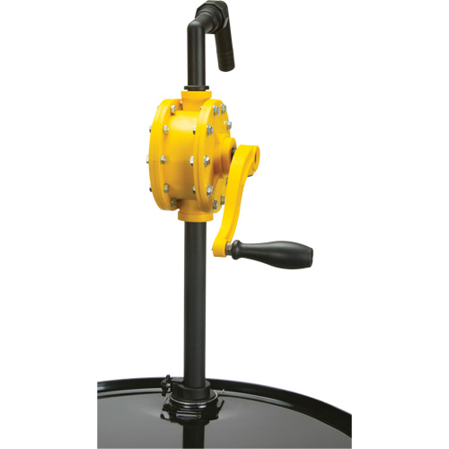 Rotary Type Drum Pump, Polypropylene, Fits 15 - 55 US Gal., 8 oz./Stroke Superchem Industries