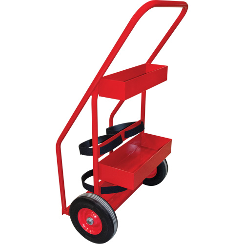 Chariot de prevention d'incendie pour travaux &agrave; chaud, Roues Semi-pneumatique, Base de 17,75" la x 8,9" lo, 100 lb Superchem Industries