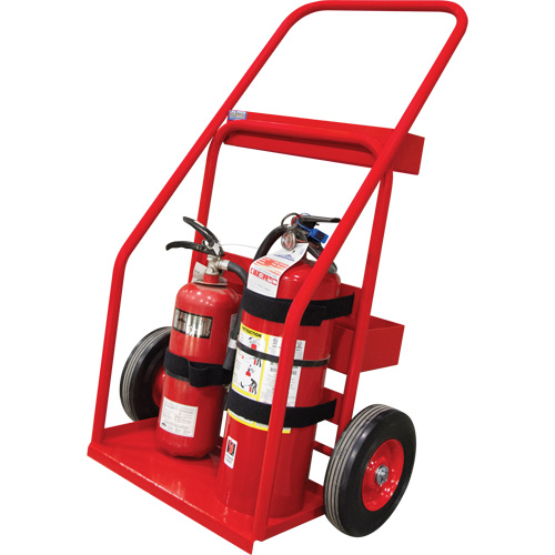 Chariot de prevention d'incendie pour travaux &agrave; chaud, Roues Semi-pneumatique, Base de 17,75" la x 8,9" lo, 100 lb Superchem Industries
