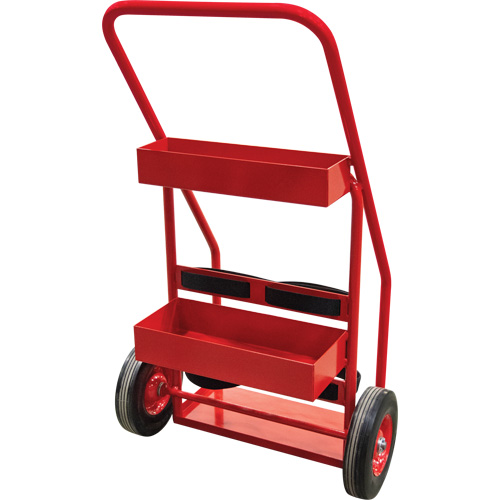 Chariot de prevention d'incendie pour travaux &agrave; chaud, Roues Semi-pneumatique, Base de 17,75" la x 8,9" lo, 100 lb Superchem Industries