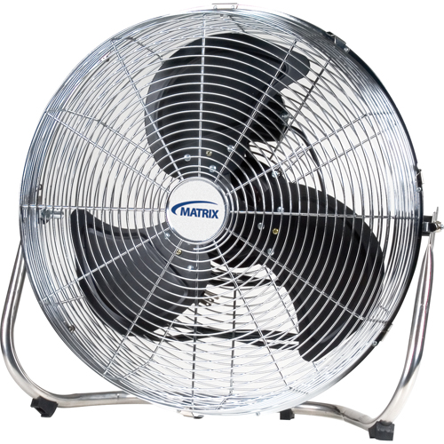 High-Velocity Floor Fan, Commercial, 3 Speed, 18" Diameter Superchem Industries
