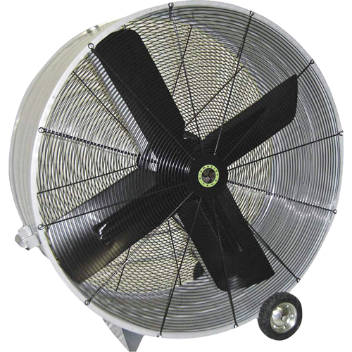 Ventilateurs tambour &agrave; entraînement par courroie, Industriel, 1 vitesses, Diam&egrave;tre de 48" Superchem Industries