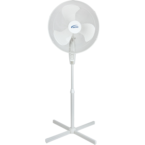 Ventilateur oscillant sur socle, Commercial, 3 Vitesses, Diam&egrave;tre de 18" Superchem Industries