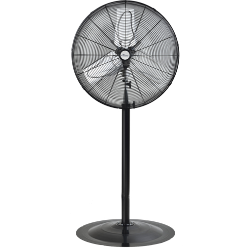 Oscillating Pedestal Fan, Heavy-Duty, 2 Speed, 24" Diameter Superchem Industries
