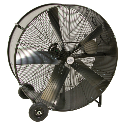 Heavy-Duty Fixed Belt Drive Drum Fan, Industrial, 2 Speed, 42" Diameter Superchem Industries
