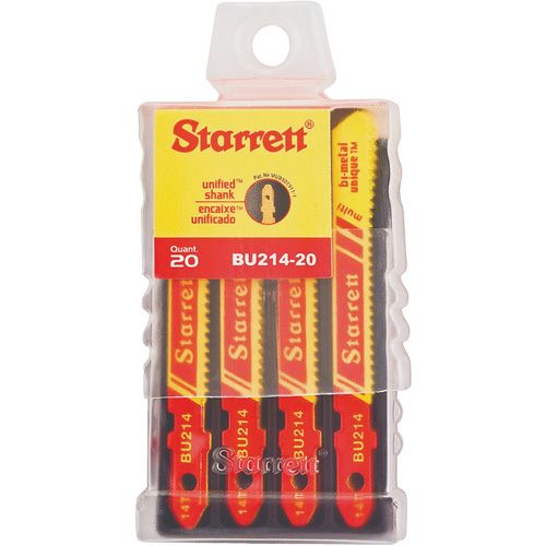 Lames pour scie sauteuse Unified Shank, Bim&eacute;tal, 2" lo, 14 dents par pouce Superchem Industries