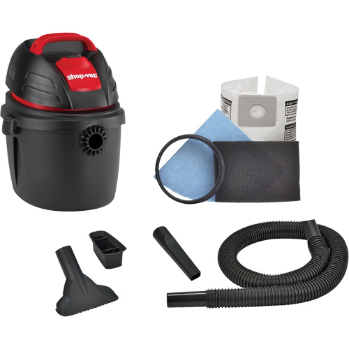 Portable Shop Vacuum, Wet-Dry, 2.5 HP, 2.5 US Gal. (9.5 Litres) Superchem Industries