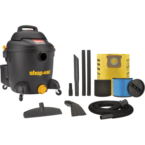 Aspirateur pour atelier, Secs-humides, 4,5 CV, 10 gal. US (37,9 litres) Superchem Industries