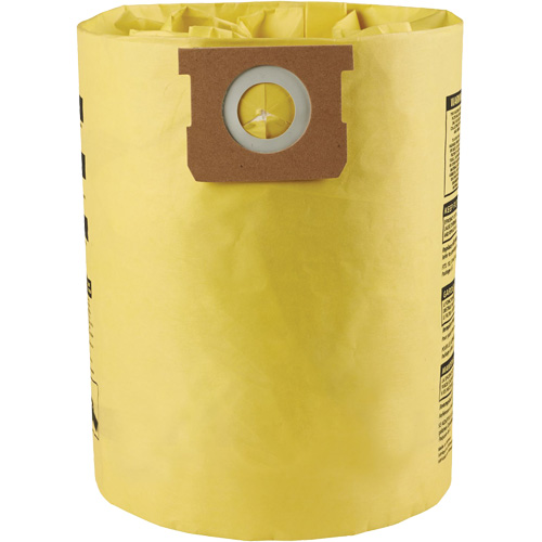 Sacs filtrants pour d&eacute;bris secs jetables &agrave; haute efficacit&eacute; de type I, 10 - 14 gal. US Superchem Industries
