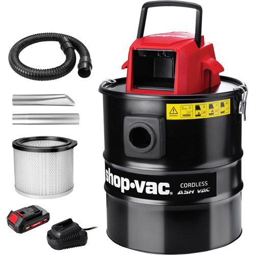 Cordless Ash Vacuum, 20 V, 5 gal. Capacity Superchem Industries