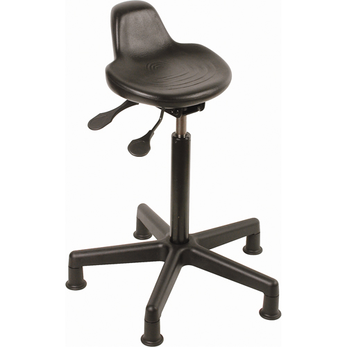 Tabouret, Position assise/debout, Ajustable, , Polyur&eacute;thane Si&egrave;ge, Noir Superchem Industries