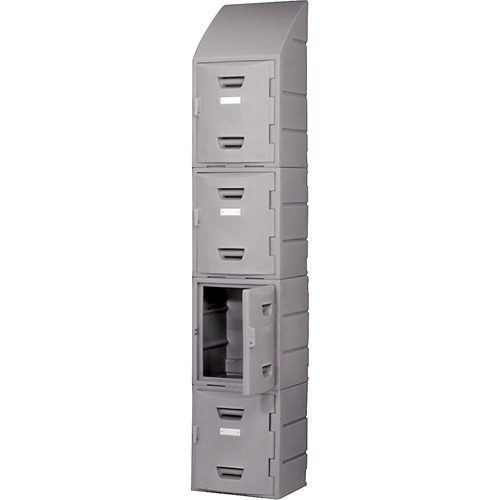 Locker, 15" x 15" x 31", Grey, Assembled Superchem Industries