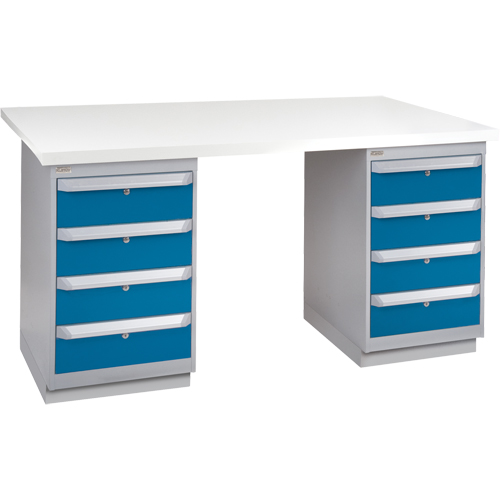 &eacute;tabli pr&eacute;conçu, 72" la x 30" p x 34" h, Capacit&eacute; 2500 lb Superchem Industries