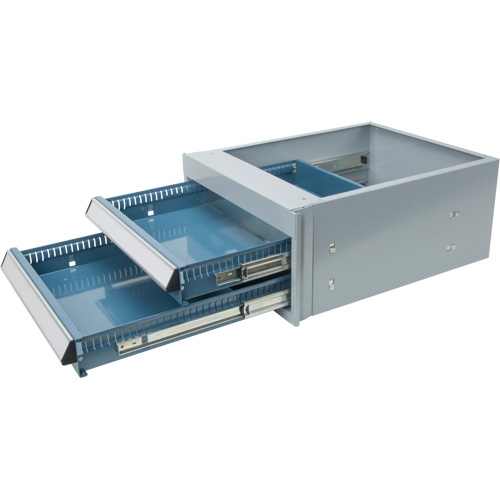 Double-Drawer Workbench, Steel, 18" W x 21" D x 9" H Superchem Industries
