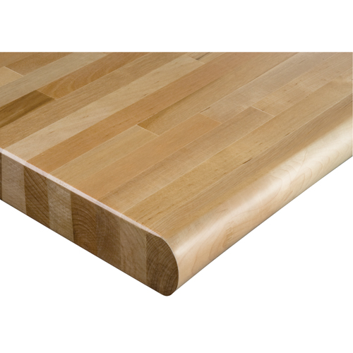 Dessus d'&eacute;tabli en bois dur stratifi&eacute;, 48" la x 30" p, Bordure Arrondi, &eacute;paisseur 1-3/4" Superchem Industries