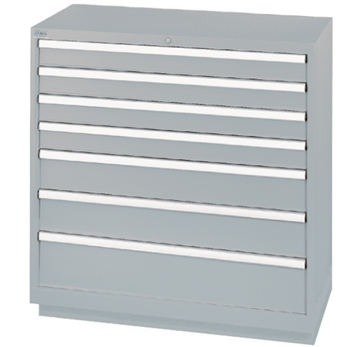 Armoires de rangement avec tiroirs, 7 tiroirs, 40-1/4" la x 22-1/2" p x 41-3/4" h, Gris Superchem Industries