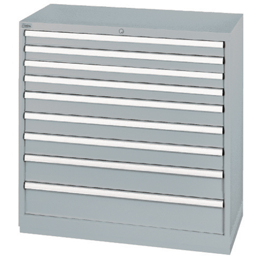 Armoires de rangement avec tiroirs, 9 tiroirs, 40-1/4" la x 22-1/2" p x 41-3/4" h, Gris Superchem Industries