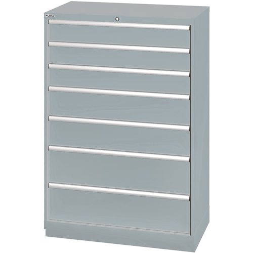 Armoires de rangement avec tiroirs, 7 tiroirs, 40-1/4" la x 22-1/2" p x 59-1/2" h, Gris Superchem Industries