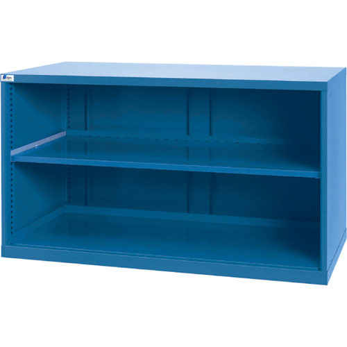 Shelf Cabinets, Steel, 33-1/2" H x 56-1/2" W x 28-1/2" D, Bright blue Superchem Industries