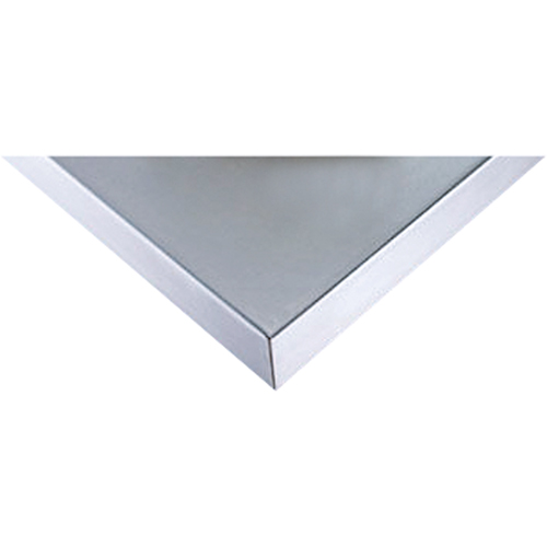 304 Stainless Steel Wood-Filled Workbench Tops, 24" D x 48" W, 1-3/4" Thick Superchem Industries
