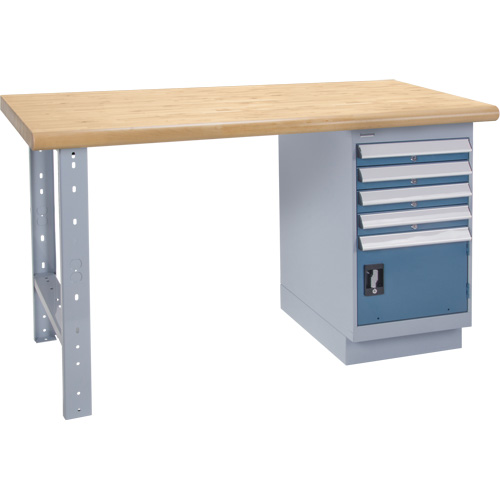 &eacute;tabli, Porte a/combinaison de tiroirs, Cap 2500 lb, 72" la x 36" p, 34" h Superchem Industries