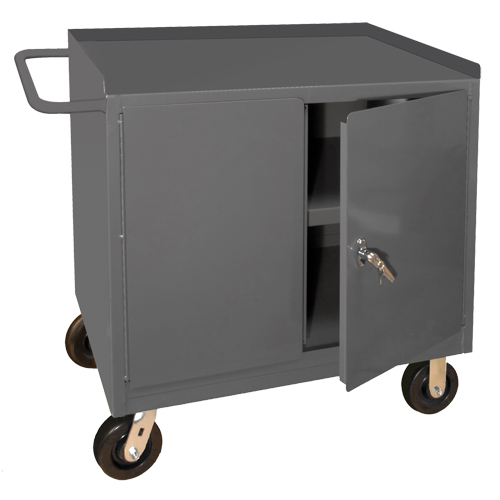 Mobile Workbench Cabinet, Steel Surface Superchem Industries